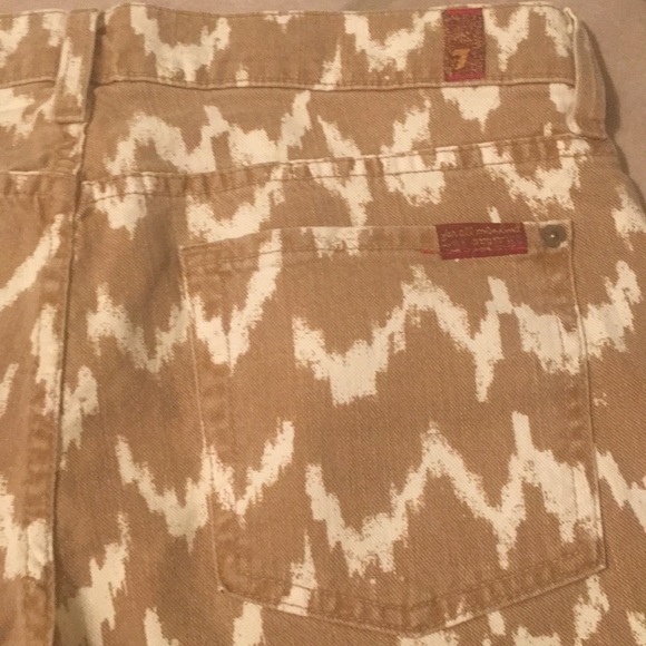 7 for all Mankind Chevron Printed Skinny Jeans - Picture 5 of 7